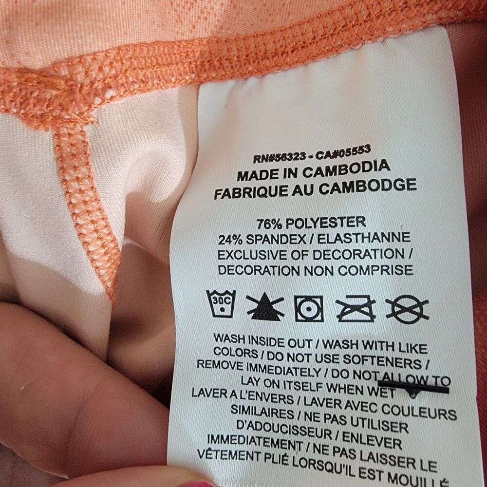 NWT‎ Nike One Luxe Tight Fit Mid Rise Bike Training Shorts 7" Orange  Ombre Sz M - Picture 6 of 14